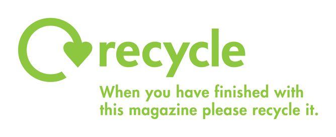 Please Recycle Logo - Recycle Mark with message for magazines - WRAP Resource Library
