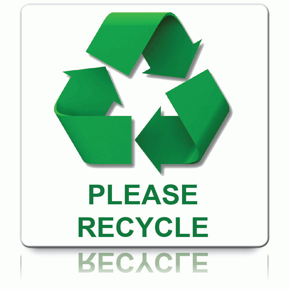Please Recycle Logo - Buy Please Recycle Labels