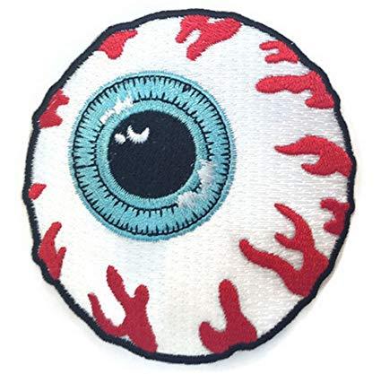 Mishka Eye Logo - X MISHKA EYEBALL SKATEBOARD PATCHES EMBROIDERED # WITH