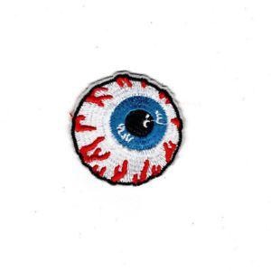 Mishka Eye Logo - Eyeball Patch Iron On Embroidered patches blood shot mishka eye
