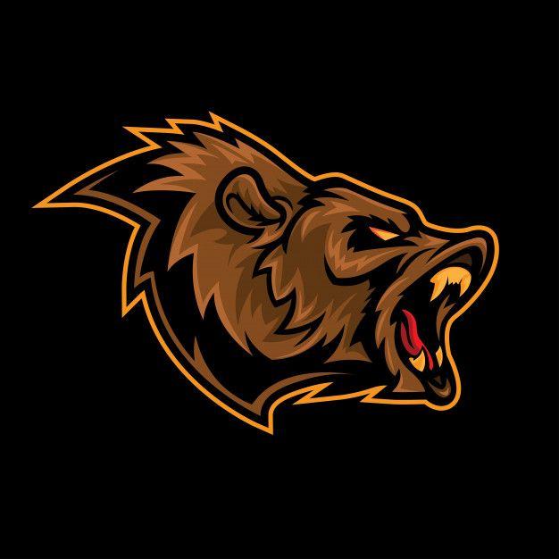 Angry Animal Logo - Angry bear roar logo mascot Vector | Premium Download