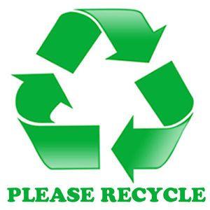 Please Recycle Logo - PLEASE RECYCLE STICKER for trash bins & cans. GO GREEN! | eBay
