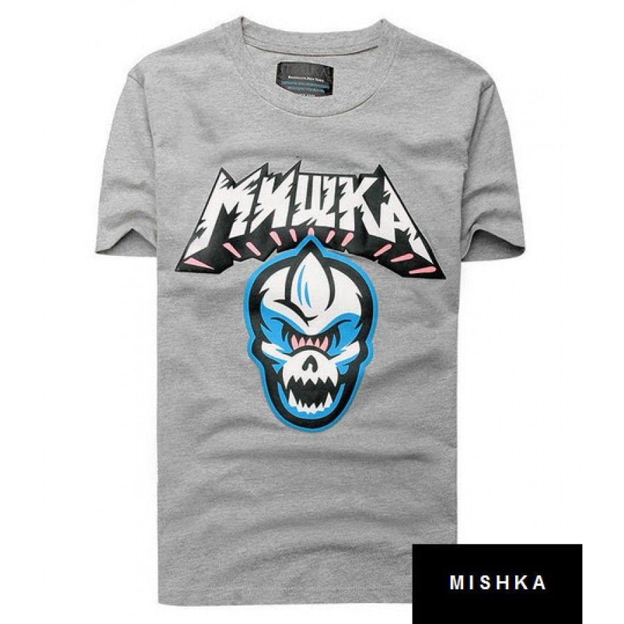 Mishka Eye Logo - Mishka One Eye Beast T Shirt Collection (Gray)