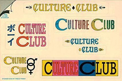 Culture Club Logo - Amazon.com: Culture Club - 6 Separate Logo Stickers / Decals ...