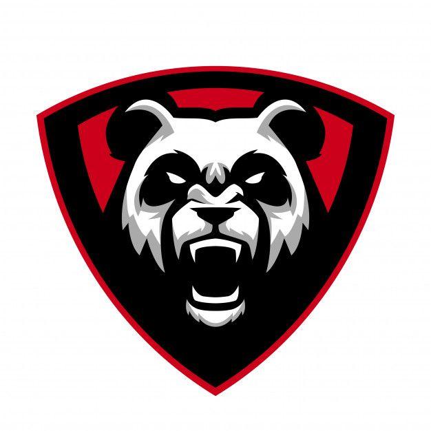 Angry Animal Logo - Angry panda mascot logo Vector | Premium Download