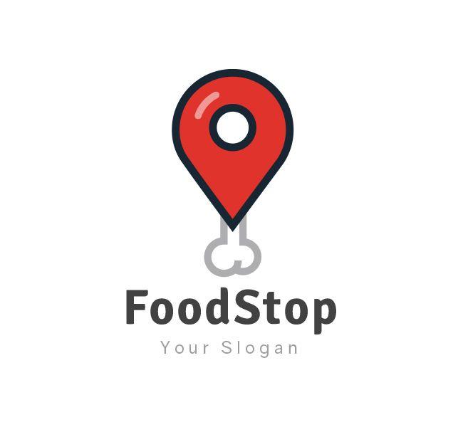Food Business Logo - Food Stop Logo & Business Card Template Design Love