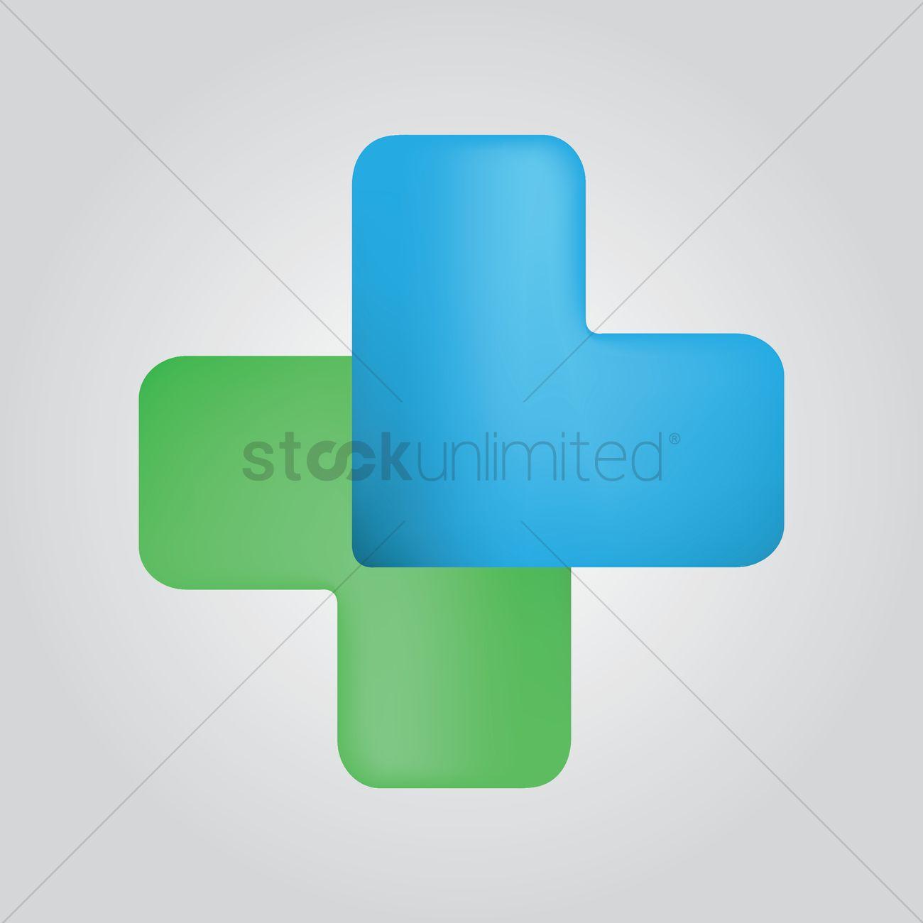 Abstract Cross Logo - Abstract cross Vector Image