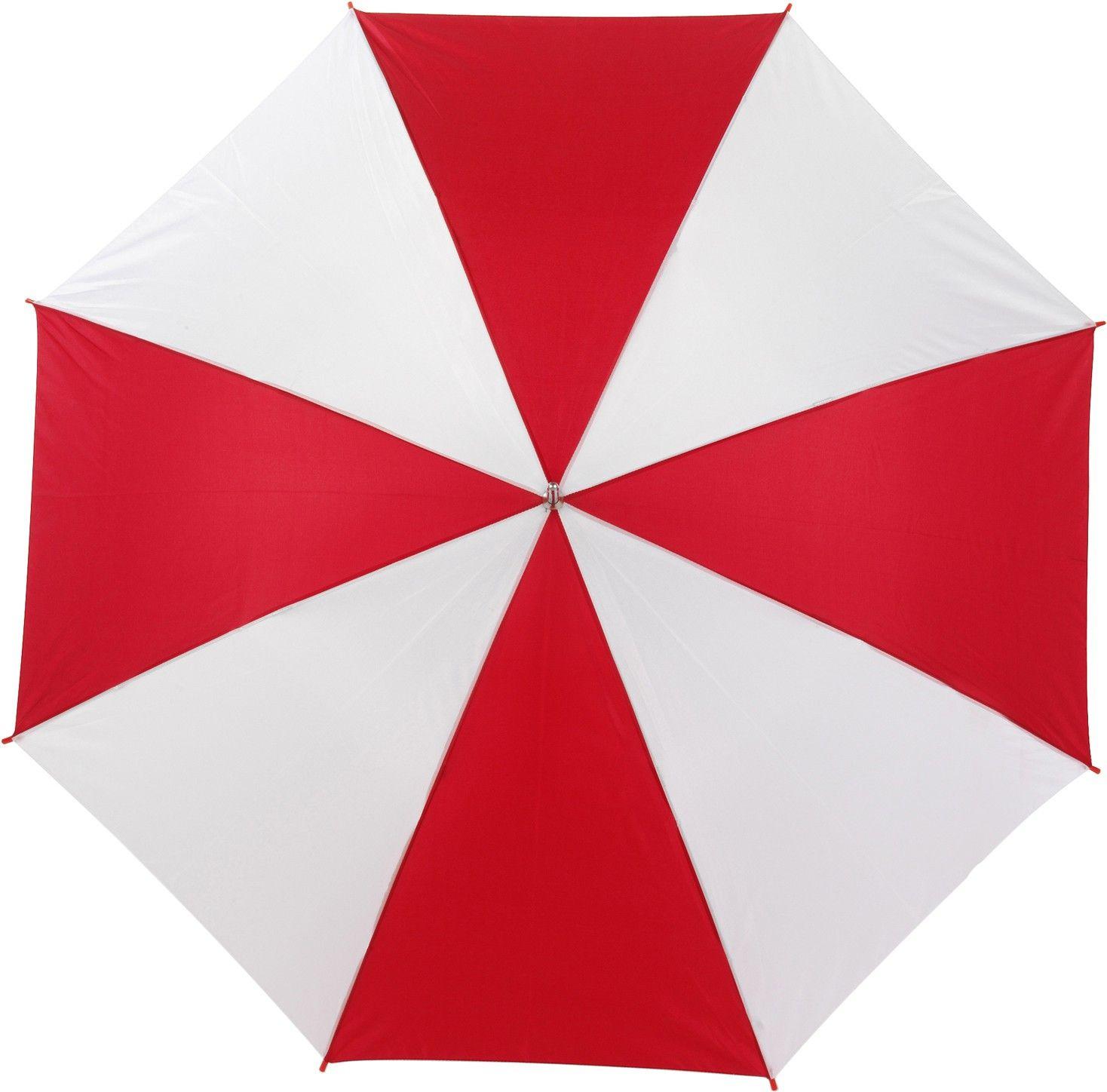 White and Red Umbrella Logo - Automatic umbrella, Red/white (Storm umbrella) - Reklámajándék.hu Ltd.