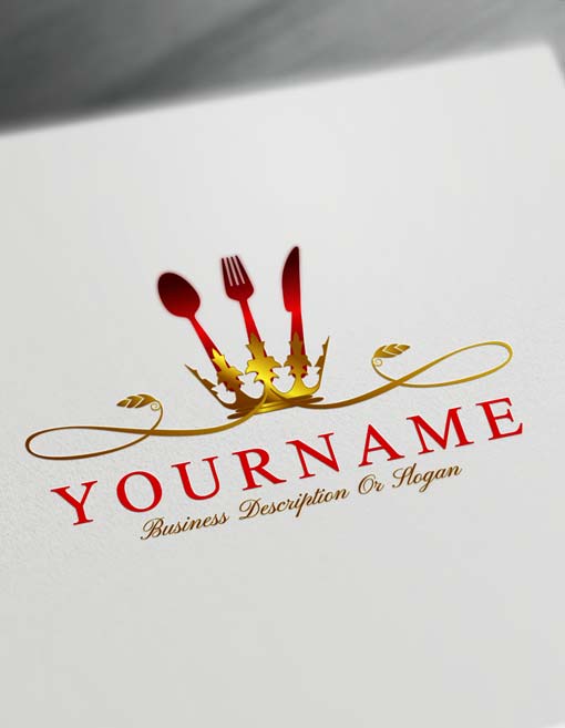 Food Business Logo - Luxurious Restaurant Logo Maker - Online Build Catering Logo Design