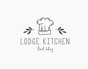 Food Business Logo - Custom Food Blog Logo Design Blog Header Design Food