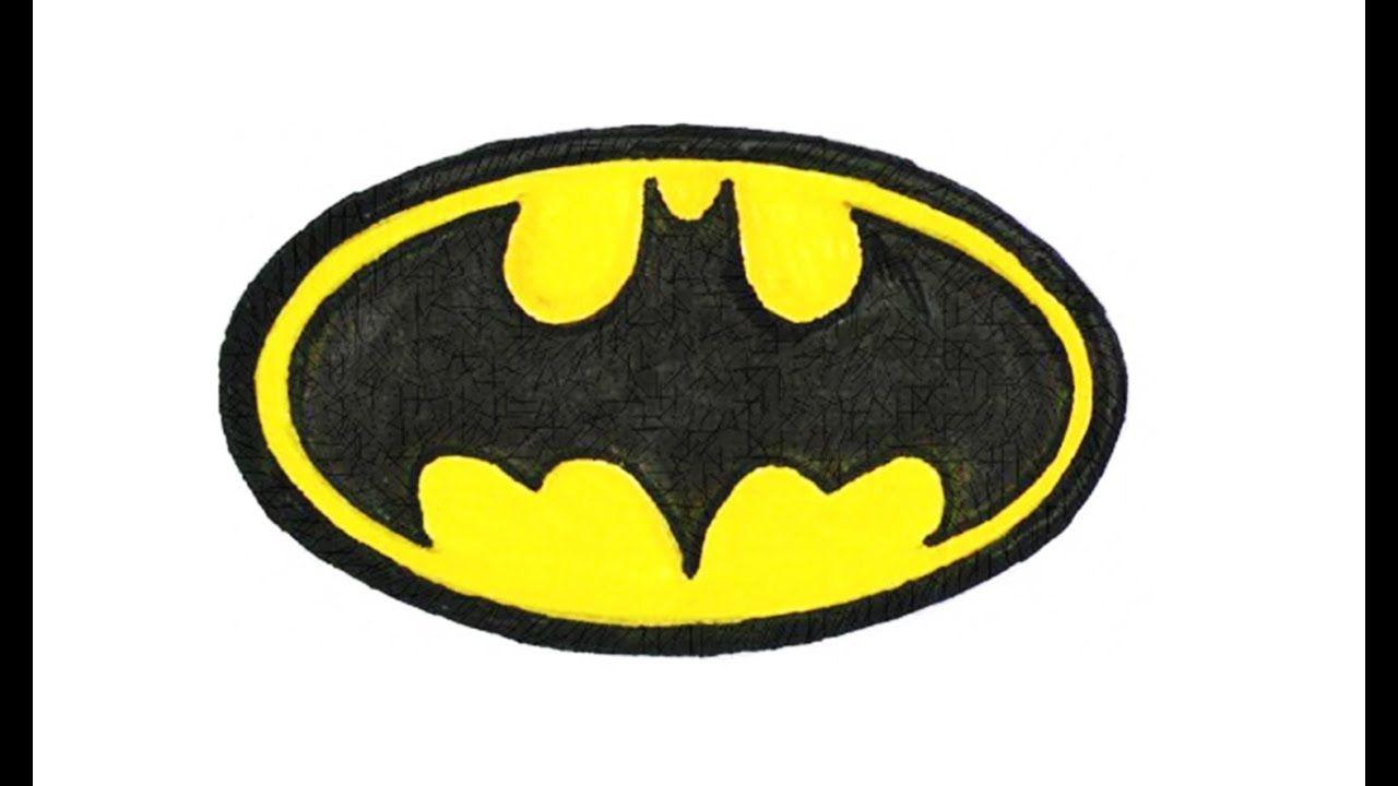 Batman Symbol Logo - How to Draw the Batman Logo (symbol, emblem) - YouTube
