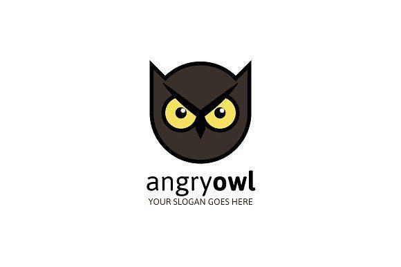 Angry Animal Logo - Angry Owl Logo ~ Logo Templates ~ Creative Market