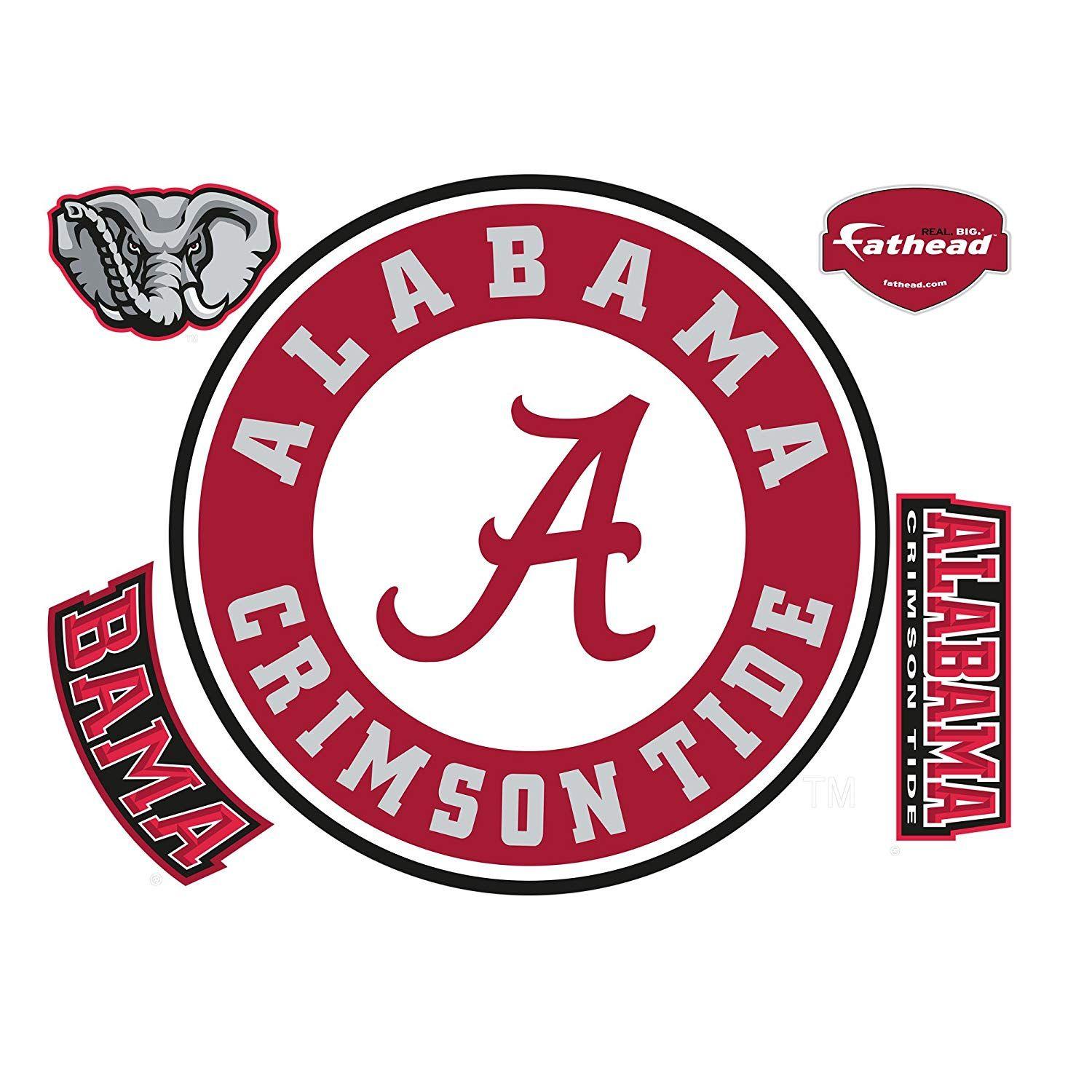 Alabama Tide Logo - Amazon.com: Fathead NCAA Alabama Crimson Tide Alabama Crimson Tide ...
