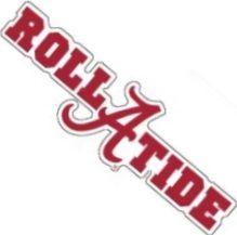 Alabama Roll Crimson Tide Logo - Alabama Crimson Tide Die Cut A Roll Tide Logo Vinyl Decal 10
