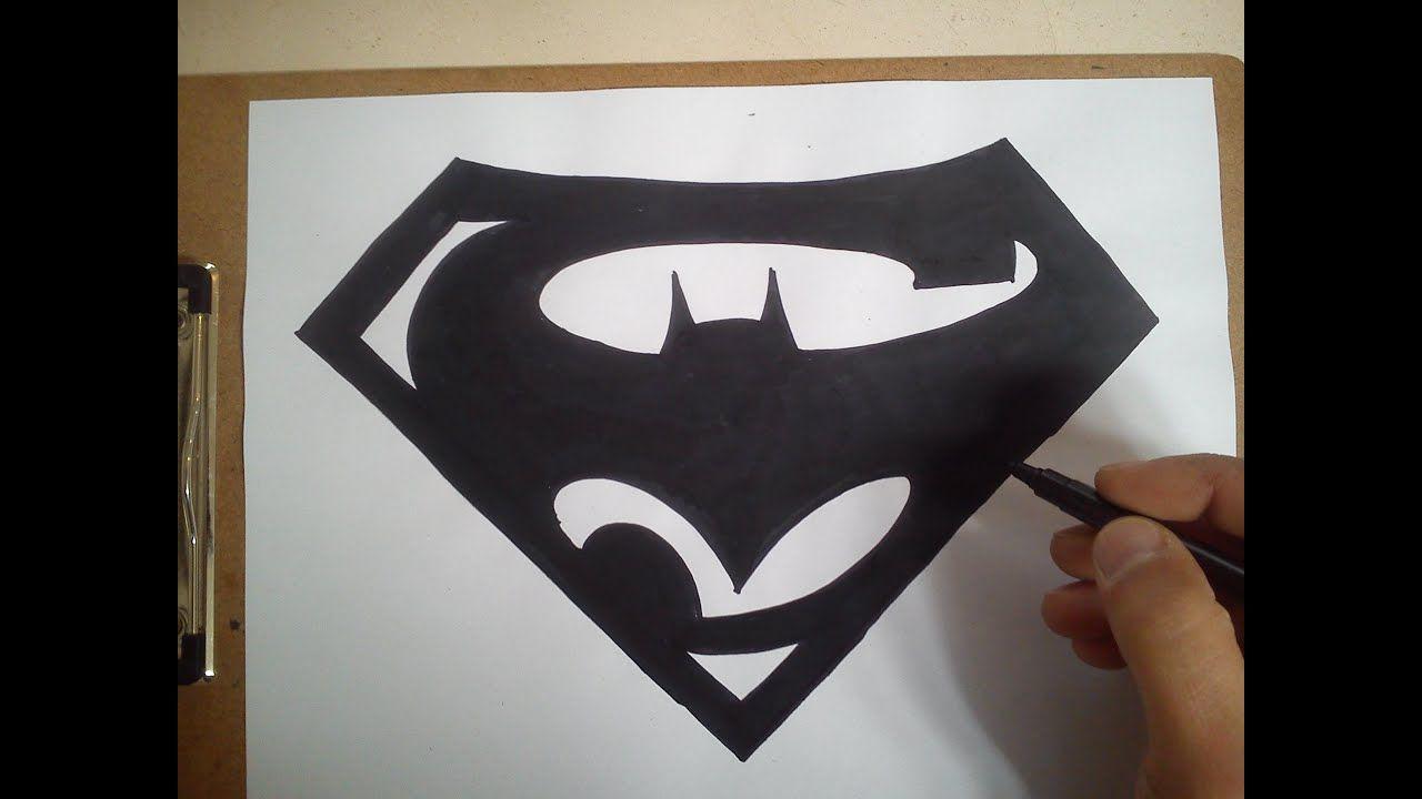 El Bat Logo - Como dibujar el logo de batman vs superman / how to draw the logo