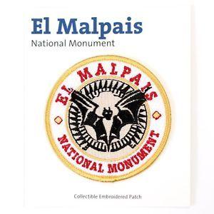 El Bat Logo - El Malpais National Monument Souvenir Patch New Mexico Park Bat