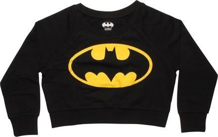 El Bat Logo - Batman Logo Crop Top Junior Sweatshirt (SM) | FYE