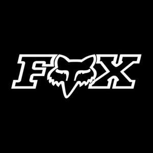 White Fox Head Logo - Fox Racing Decal Vinyl White Fox Head Logo 28 in. x 28 in. Each ...
