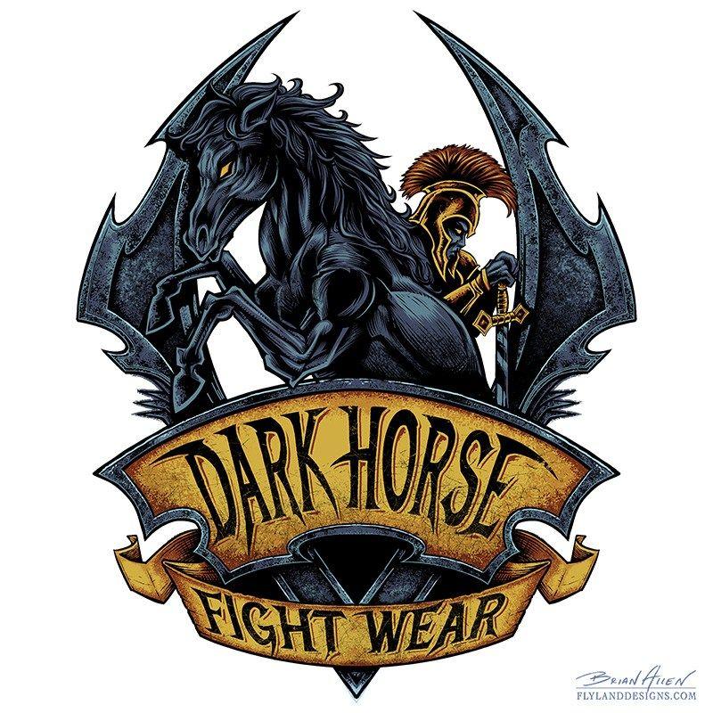 Horse Fighting Logo - MMA Fightwear Logo Design Designs, Freelance Illustration