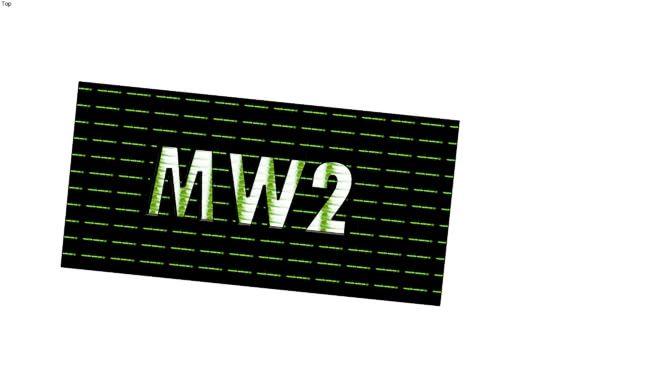 COD MW2 Logo - Logo cod mw2 | 3D Warehouse