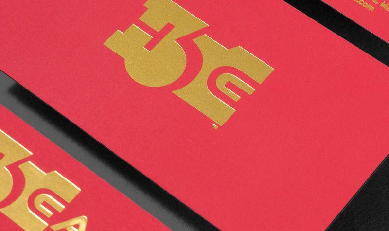 Red Printing Logo - Metallic Printing + Metallic Foil Stamping NYC