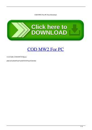 COD MW2 Logo - COD MW2 For PC Free Download by deschonmibanc - issuu