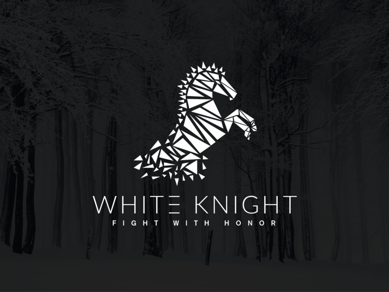 Horse Fighting Logo - White KNIGHT #Horse by Anjelah Johnson | Dribbble | Dribbble