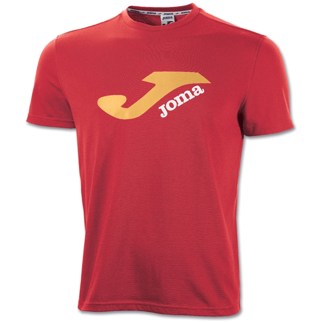 Red Printing Logo - Joma Combi Logo T-Shirt Red/Gold - Teamsport Direct