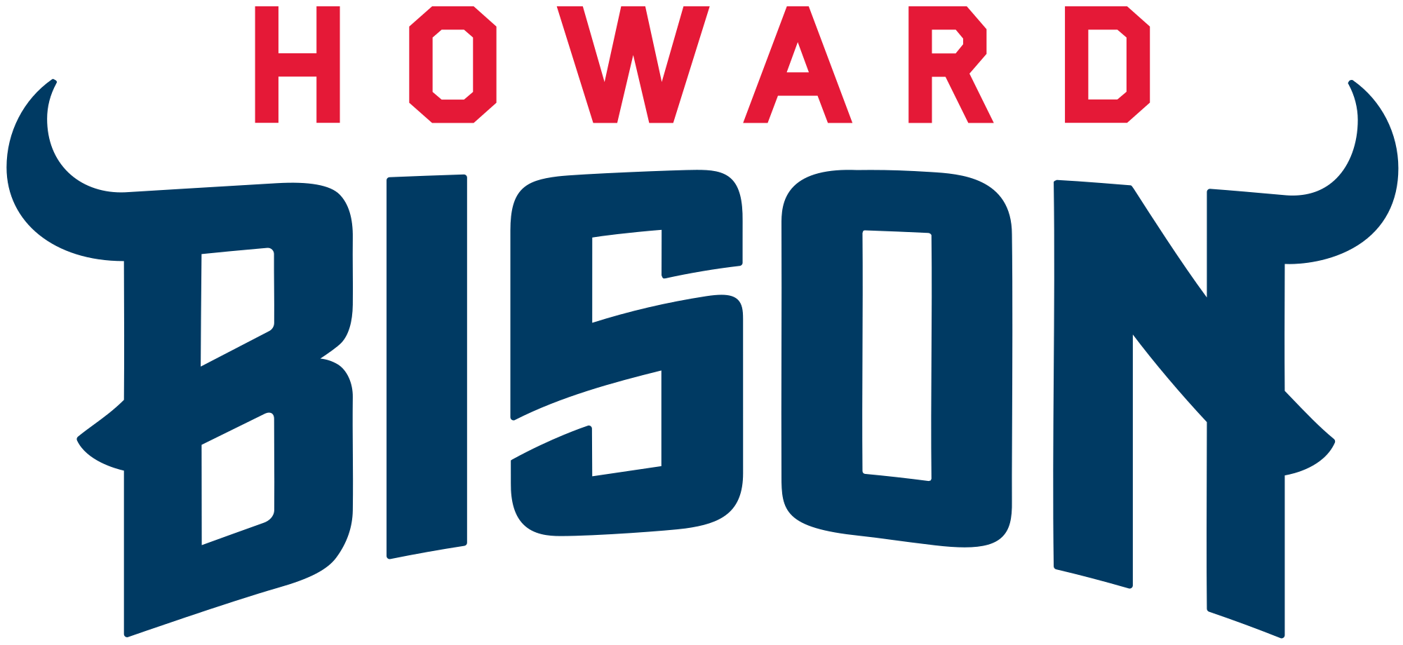 Howard Bison Logo - Howard Bison wordmark.svg