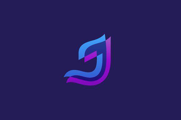 Purple J Logo - J logo Photos, Graphics, Fonts, Themes, Templates ~ Creative Market