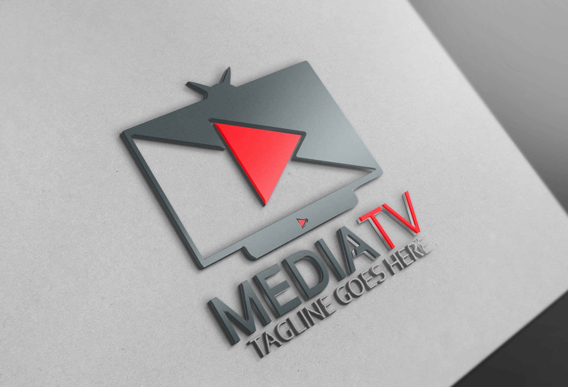 Triangle TV Logo - Media Tv Logo ~ Logo Templates ~ Creative Market