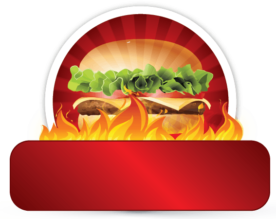 Red Fast Food Burger Logo - Make Fast Food Burger Logo Online Logo Creator