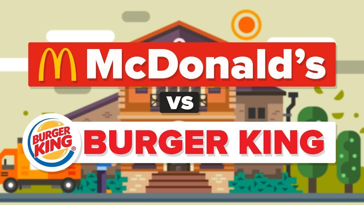 Red Fast Food Burger Logo - McDonald's vs Burger King - What Is The Difference? Fast Food ...