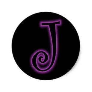 Purple J Logo - Purple J Stickers & Labels | Zazzle UK