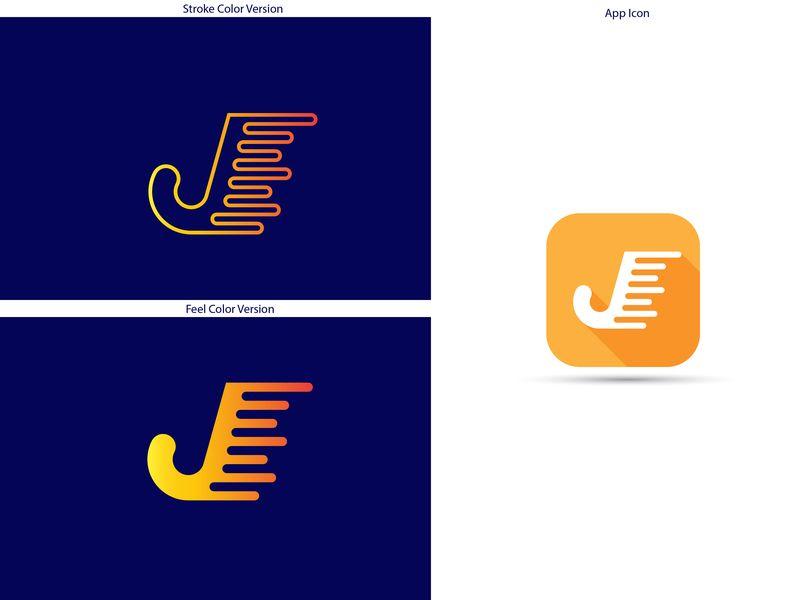 Purple J Logo - J Logo App Icon