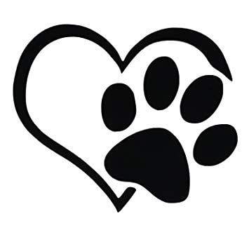 Black Footprint Logo - TOOGOO(R) 3 x Lovely Cat Dog Paw Print Reflective Car Decal Sticker