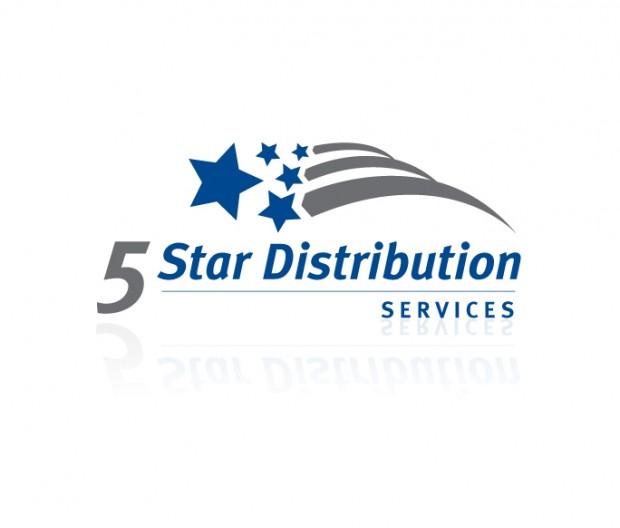 Five Company Logo - Brand Identity: 5 Star Distribution Services Logo