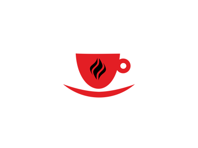 Red and Coffee Logo - Coffee Cup