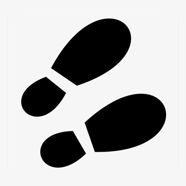 Black Footprint Logo - Black Leather Shoes Footprints, Shoes Clipart, Black, Footprint PNG ...