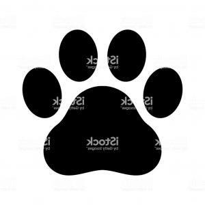 Black Footprint Logo - Dog Paw Vector Footprint Icon Heart Logo Valentine Symbol Graphic