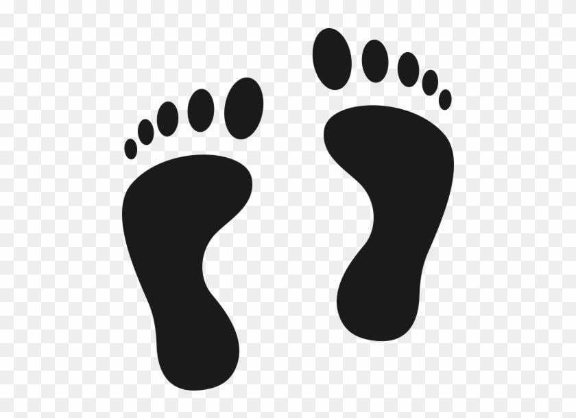 Black Footprint Logo - Footprint Clip Art Print Logo Transparent PNG Clipart