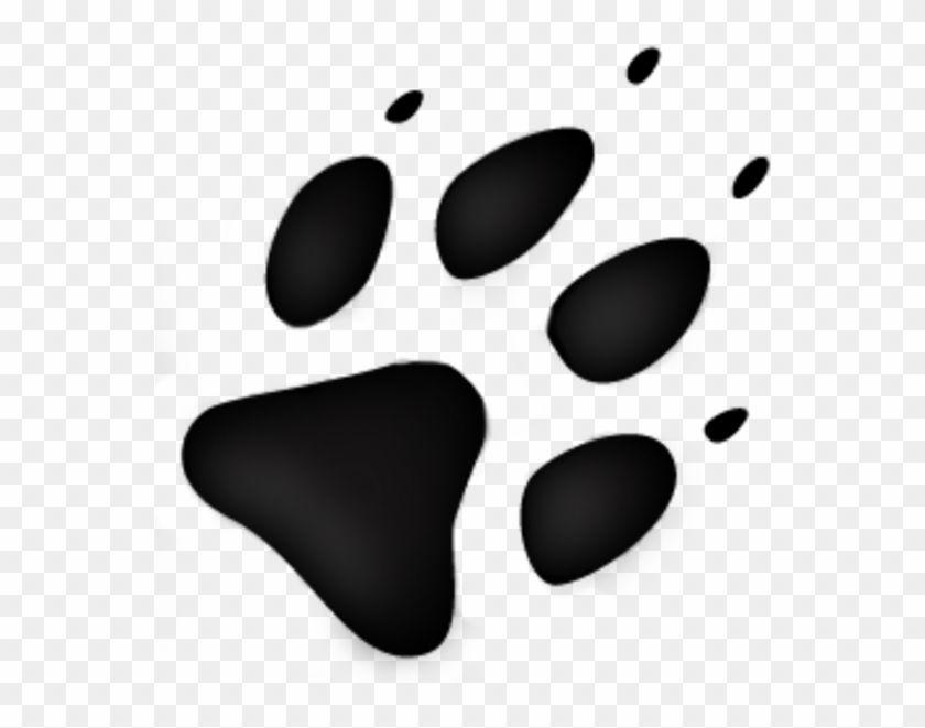 Black Footprint Logo - Wolf Track With Animal Footprint Transparent PNG