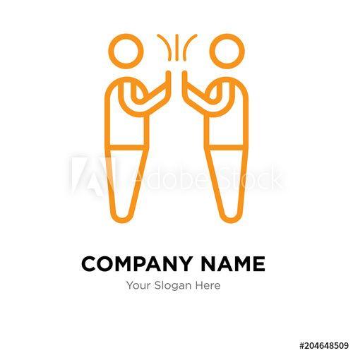 Five Company Logo - hi five company logo design template, colorful vector icon for your ...