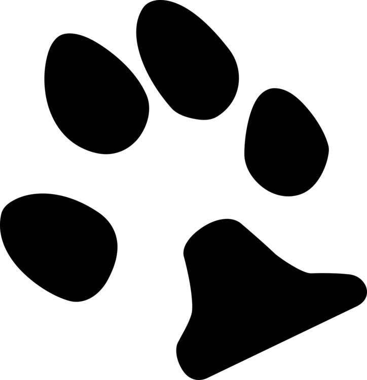 Black Footprint Logo - Dog Paw Footprint Logo Cat free commercial clipart Pro, Dog