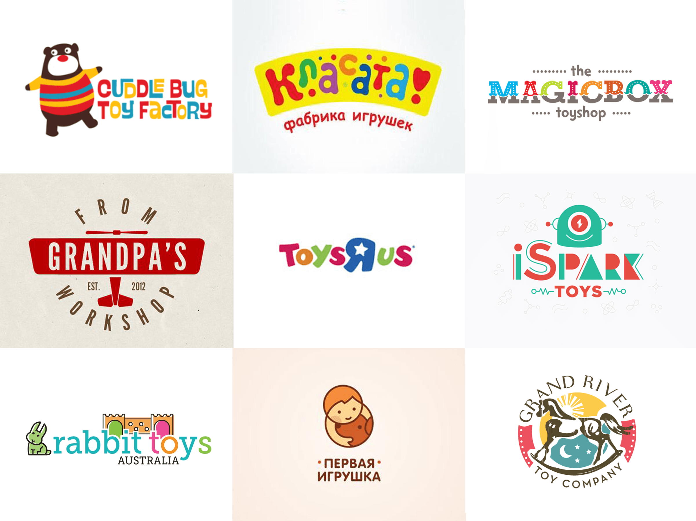 Toys Logo - Toy company name: Original Examples & Tips | Logo Design Blog | Logaster