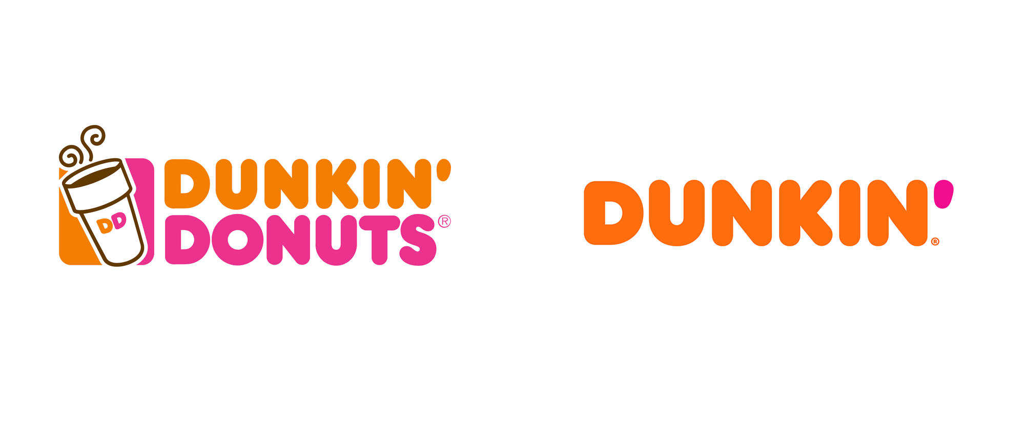 Dunkin' Donuts Logo - Brand New: New Name and Logo for Dunkin' by Jones Knowles Ritchie