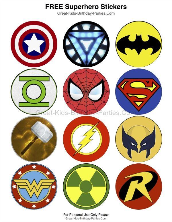 Marvel Superhero Logo - Superhero Printables