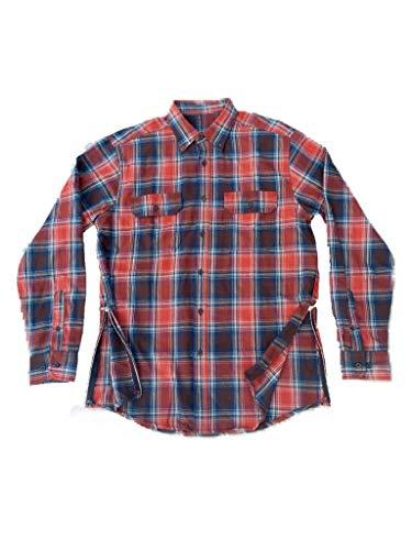 Flannel Fear of God Logo - Amazon.com: Orange/Blue Fear of God Inspired Flannel w/ Side Zippers ...