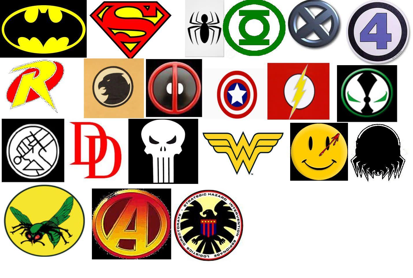 Every Superhero Logo - superhero logo list.wagenaardentistry.com