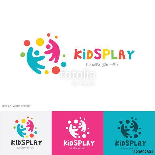 Toy -Company Logo - Kids logo, kids play logo, kindergarten logo, toy logo Stock image